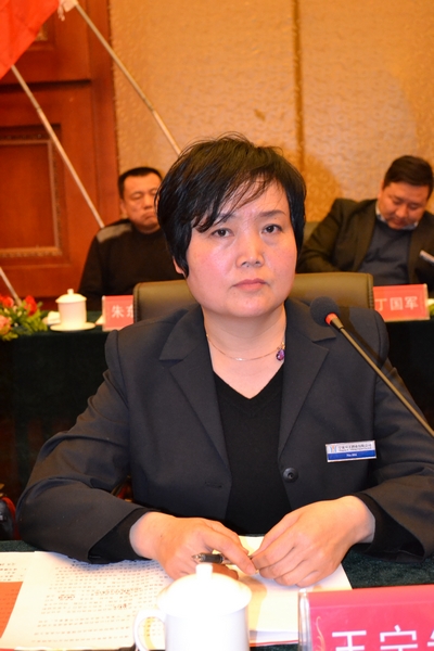 會(huì)議由營(yíng)銷(xiāo)總監(jiān)王寧先主持